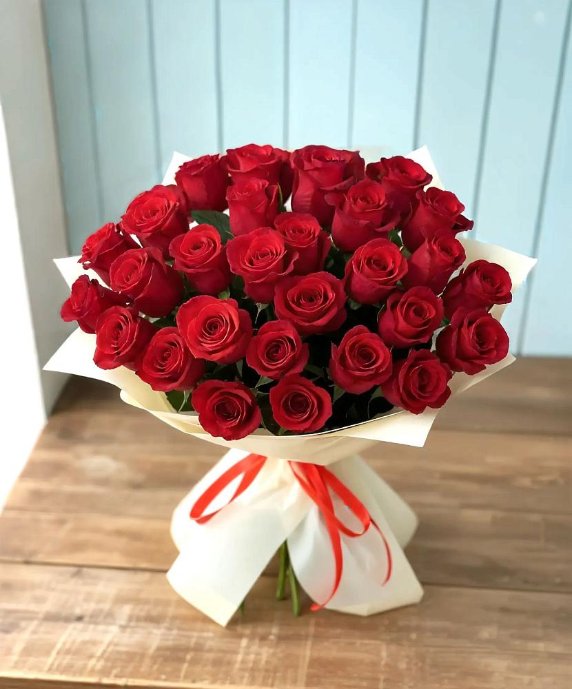 Букет 29 Красных роз в Петропавловке