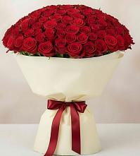 Букет 101 Красная роза Милано в Петропавловке