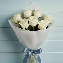 Букет 7 Белых роз Эдлесс Лав #REPLACE_PRED# Петропавловке