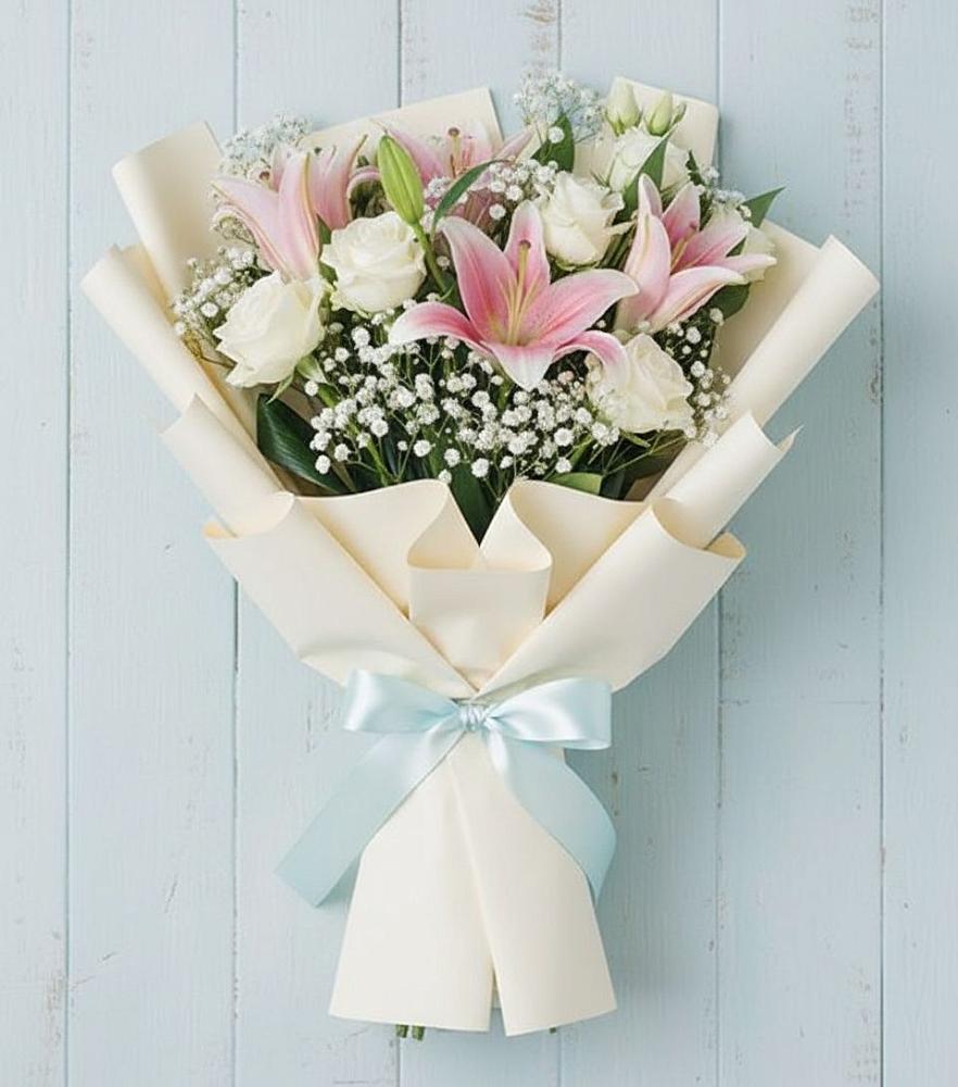 Букет цветов из: Лилии в Петропавловке