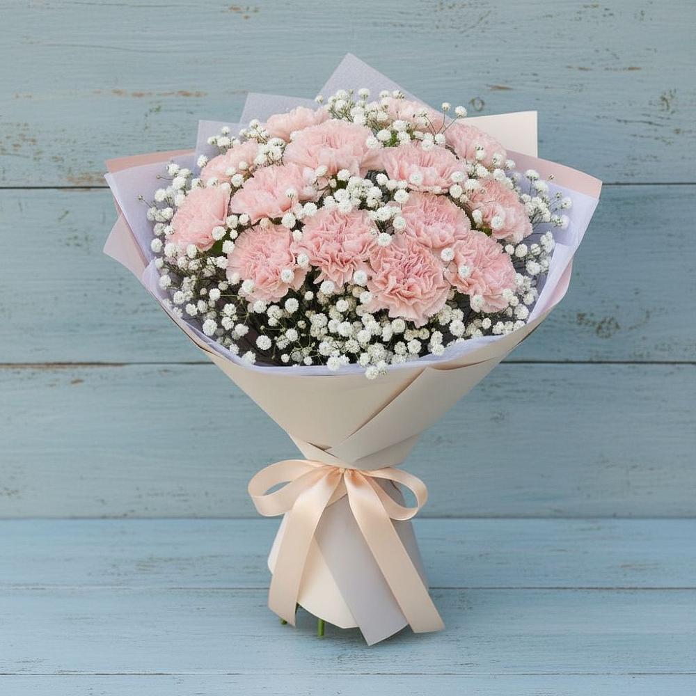 Букет цветов из: Гвоздики в Петропавловке