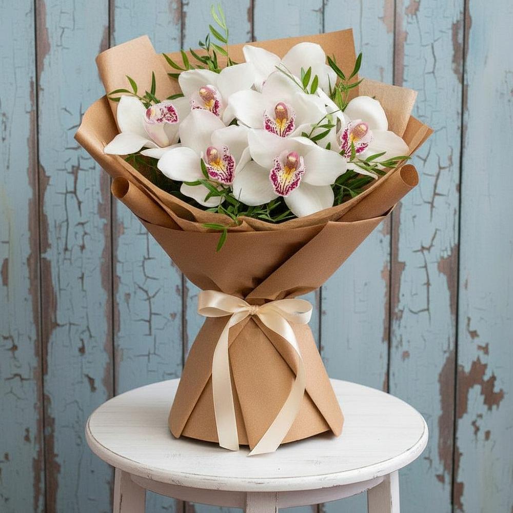 Букет цветов из: Орхидеи и Розы в Петропавловке