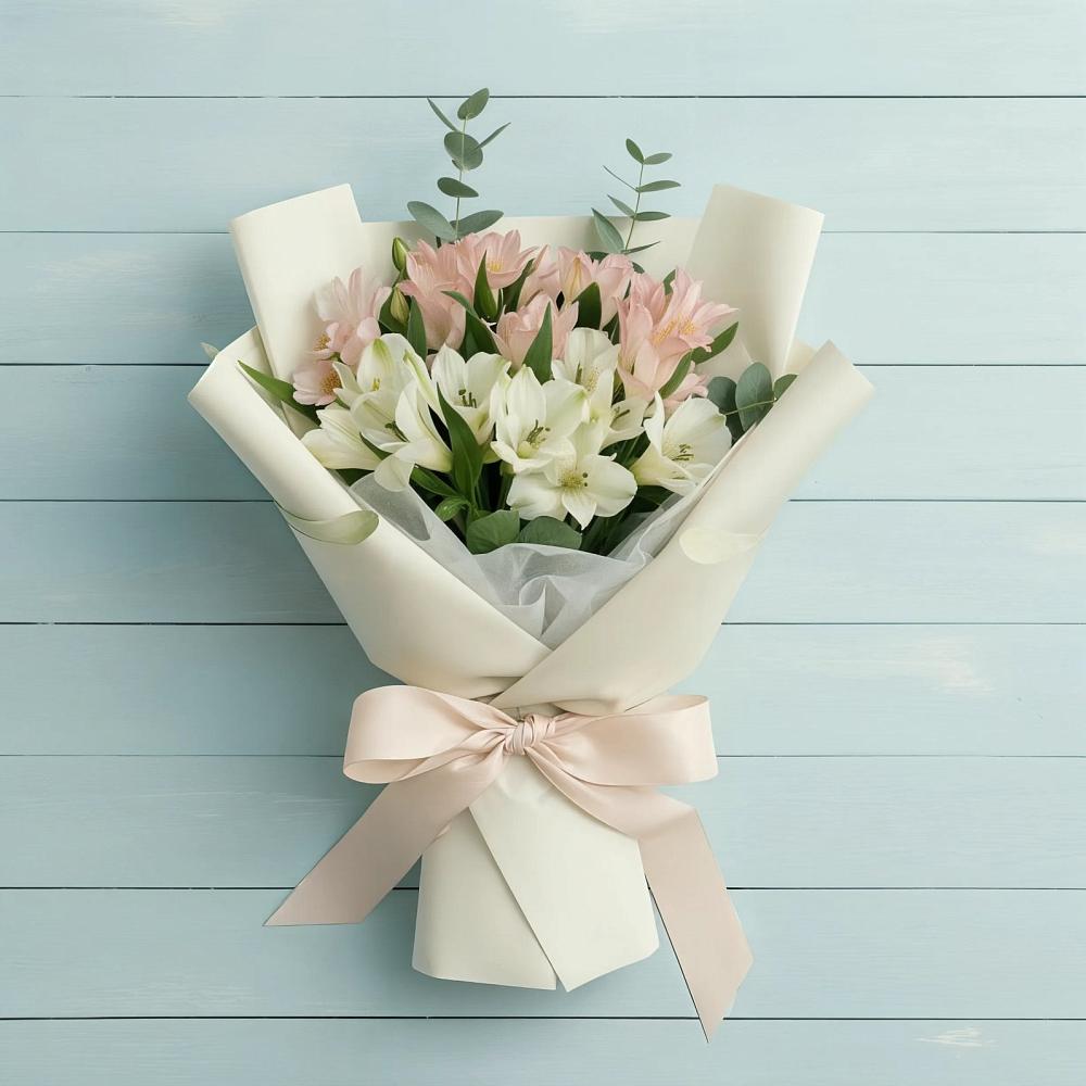 Букет цветов из: Альстромерии в Петропавловке