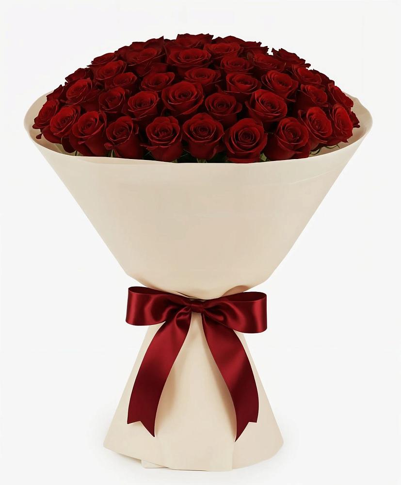 Букет 101 Бордовая роза Блэк Бакарра в Петропавловке