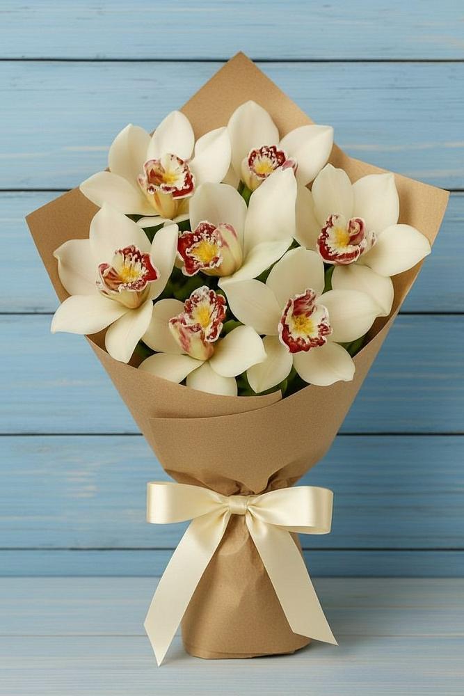 Букет цветов из: Орхидеи и Розы в Петропавловке