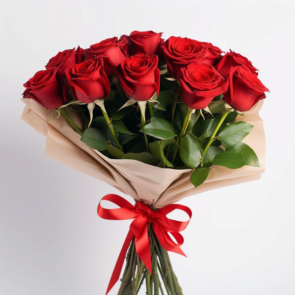 Букет 11 Красных роз Эдлесс Лав в Петропавловке